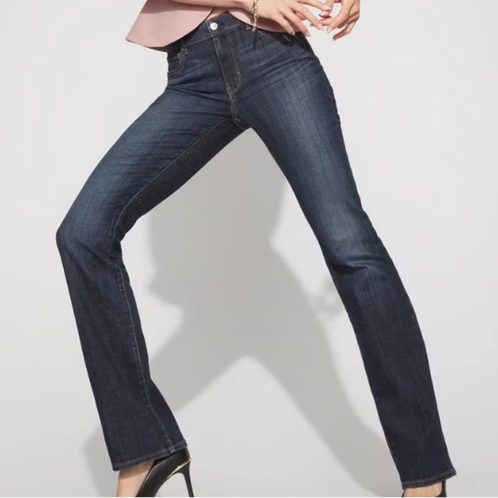 White House Black Market The Boot Dark Blue Jeans Size 6